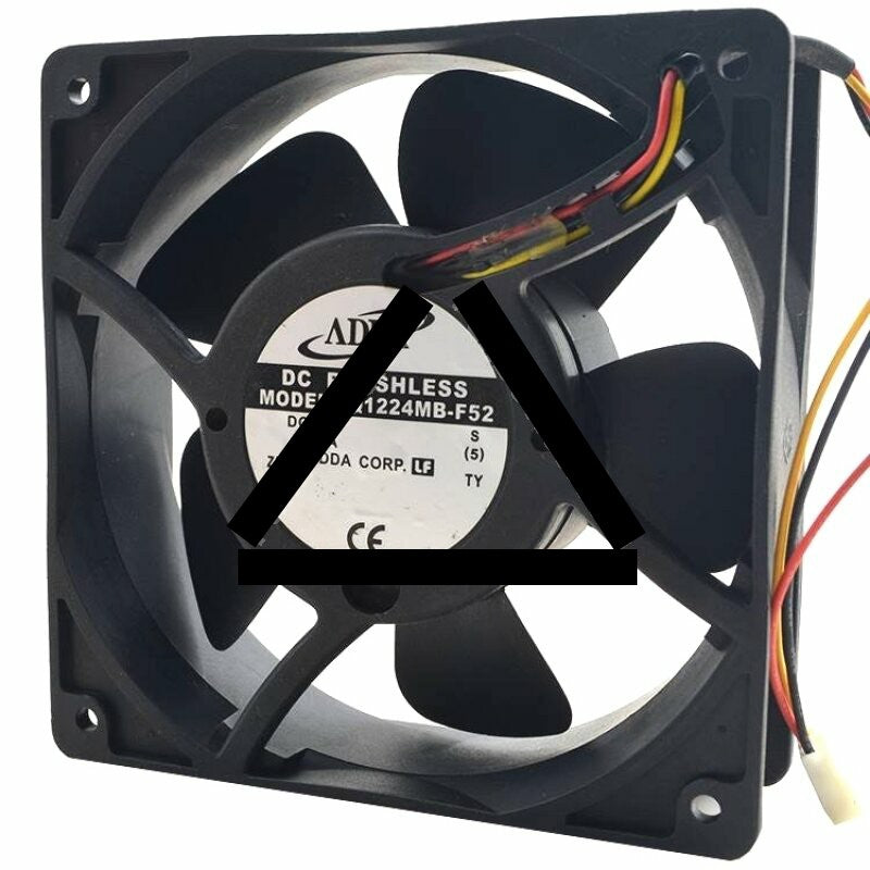 ADDA AQ1224MB-F52 DC 24V 0.23A 2 Wires / 3 Wires Axial Cooling Fan