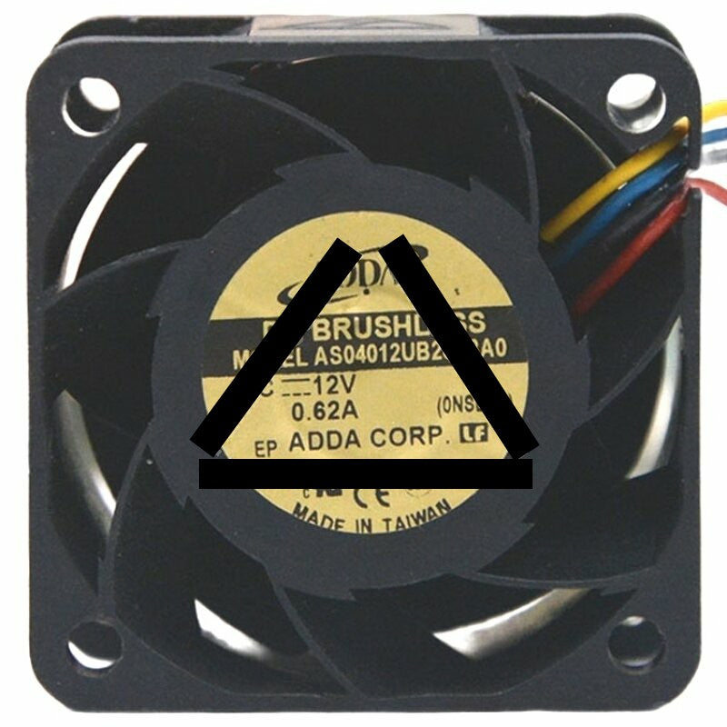 ADDA AS04012UB285BA0 DC 12V 0.62A 4 Wires Brushless Axial Cooling Fan