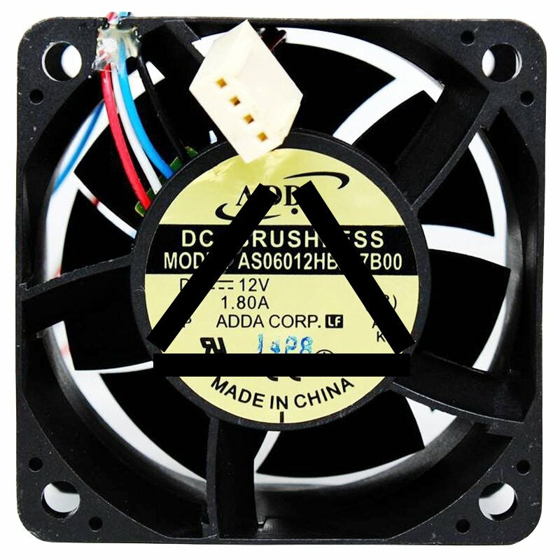 ADDA AS06012HB387B00 12V 1.80A 6038 PWM DC Brushless Axial Cooling Fan