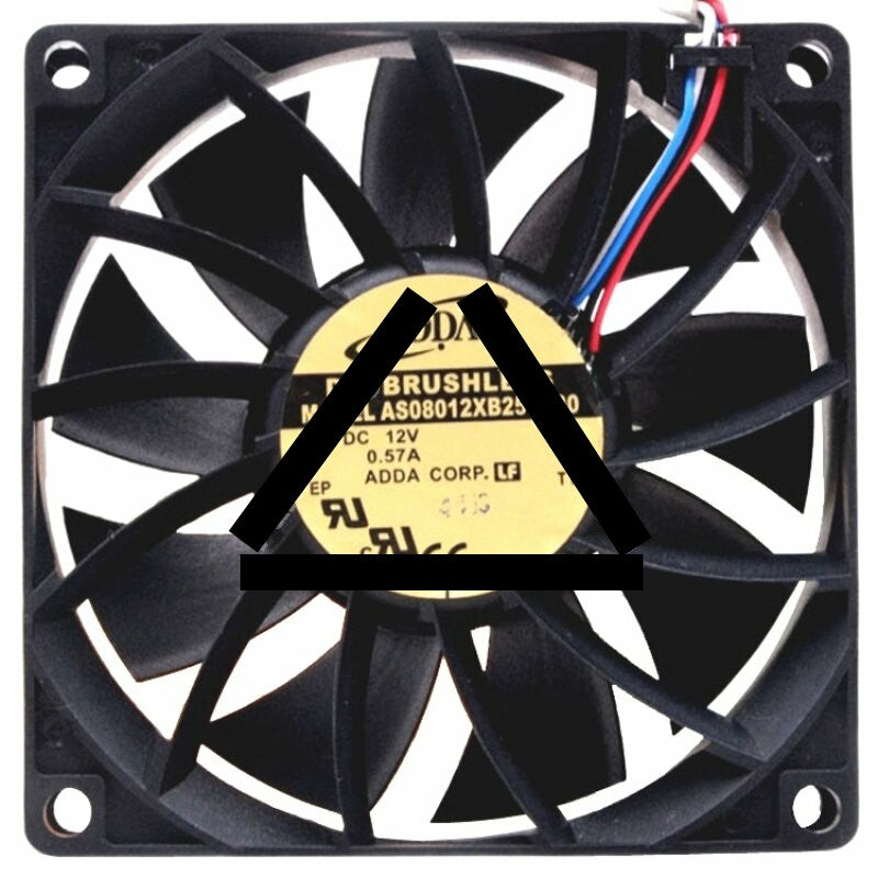 ADDA AS08012XB259B00 DC 12V 0.57A 2 / 3 / 4 Wires Brushless Axial Cooling Fan