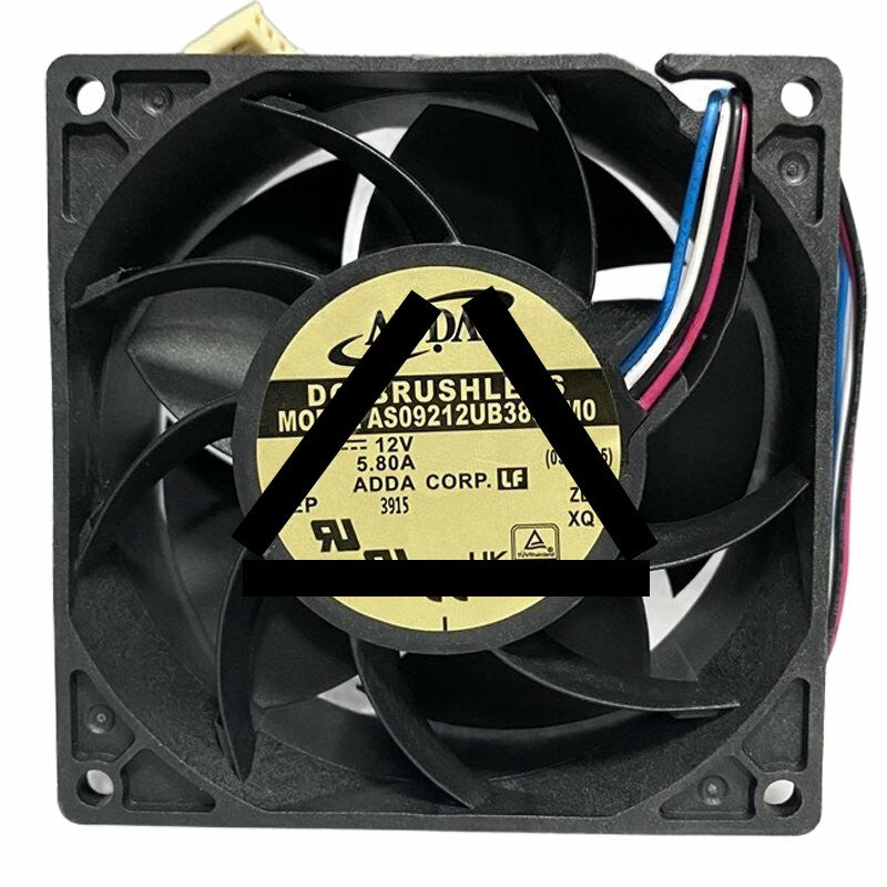 ADDA AS09212UB385BM0 DC 12V 5.80A 9038 PWM Brushless Axial Cooling Fan