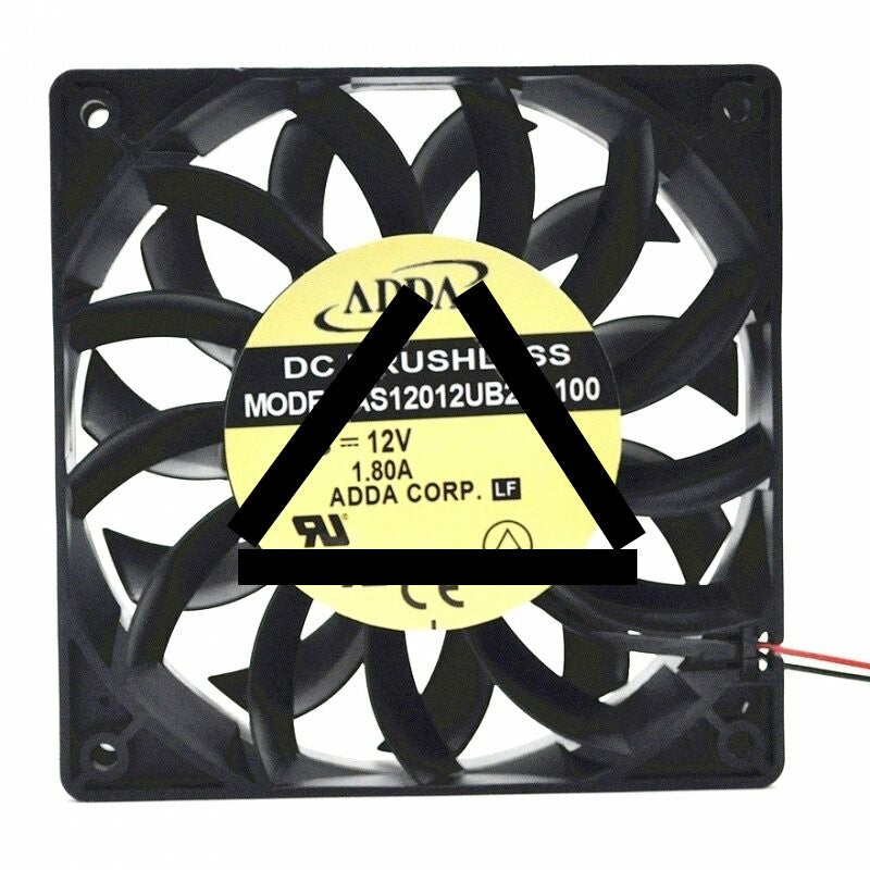 ADDA AS12012UB25A100 DC 12V 1.80A 2 Wires / 3 Wires / 4 Wires Axial Cooling Fan