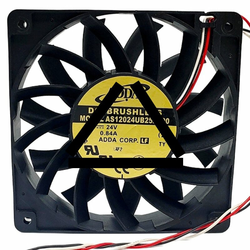 ADDA AS12024UB25A300 DC 24V 0.84A 12025 Brushless Axial Cooling Fan