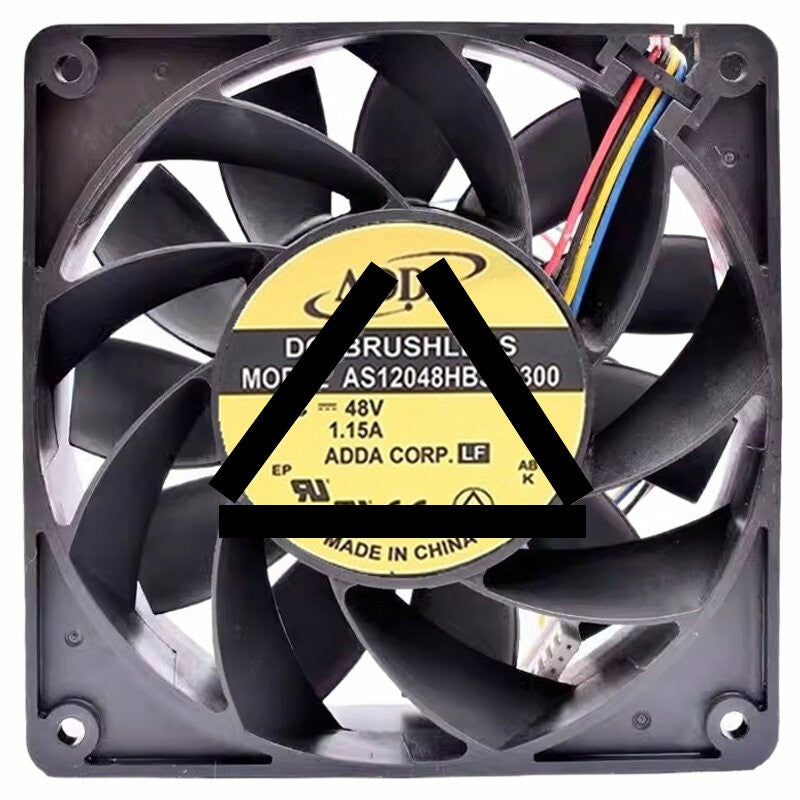 ADDA AS12048HB389300 DC 48V 1.15A 4 Wires Brushless Axial Cooling Fan