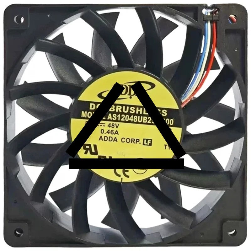 ADDA AS12048UB25AB00 48V 0.46A DC Brushless 4 Wires Axial Cooling Fan