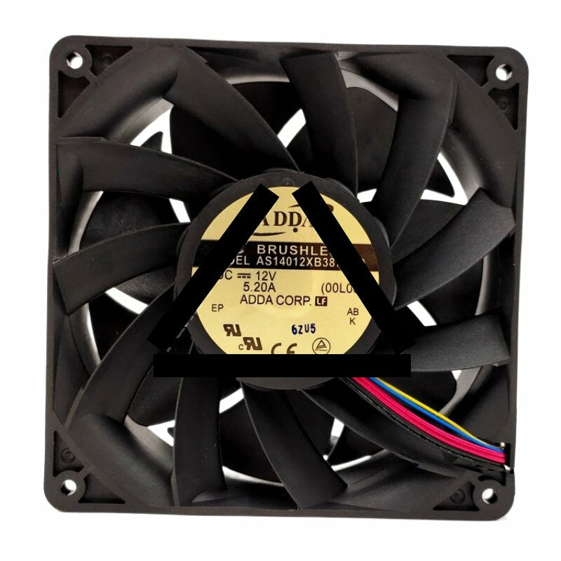 ADDA AS14012XB387BB0 DC 12V 5.20A 14038 Axial Brushless Cooling Fan