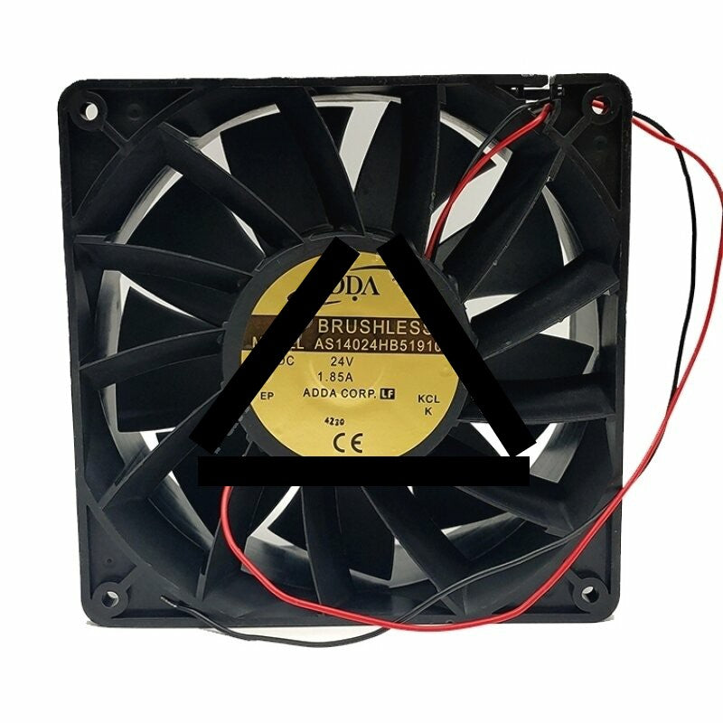 ADDA AS14024HB519100 DC 24V 1.85A 2 Wires Axial Cooling Fan