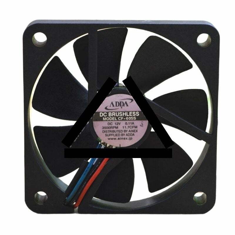 ADDA CF-60SS AD0612LB-G76 DC 12V 0.11A 3 Wires Axial Cooling Fan