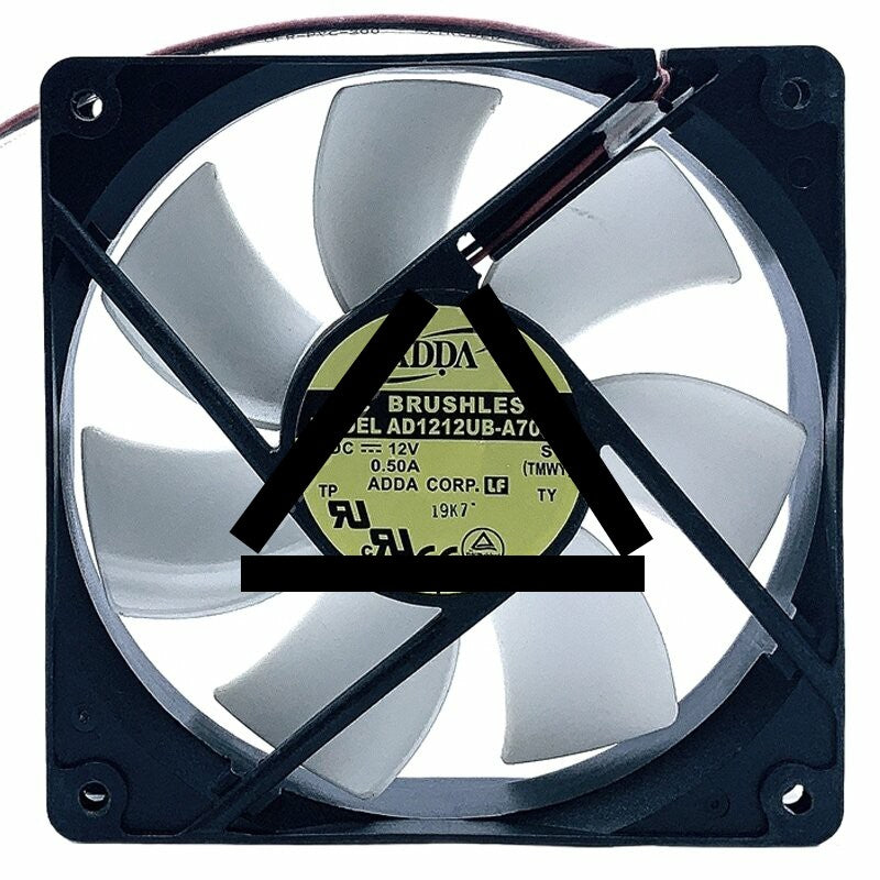 ADDA D1212UB-A70GL DC 12V 0.50A 2 Wires Brushless Axial Cooling Fan