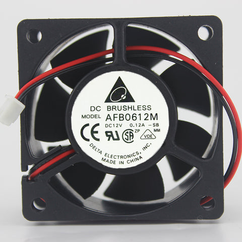 AFB0612M 12V 0.12A for Delta 2-wire ball power supply fan 60 * 60 * 25MM