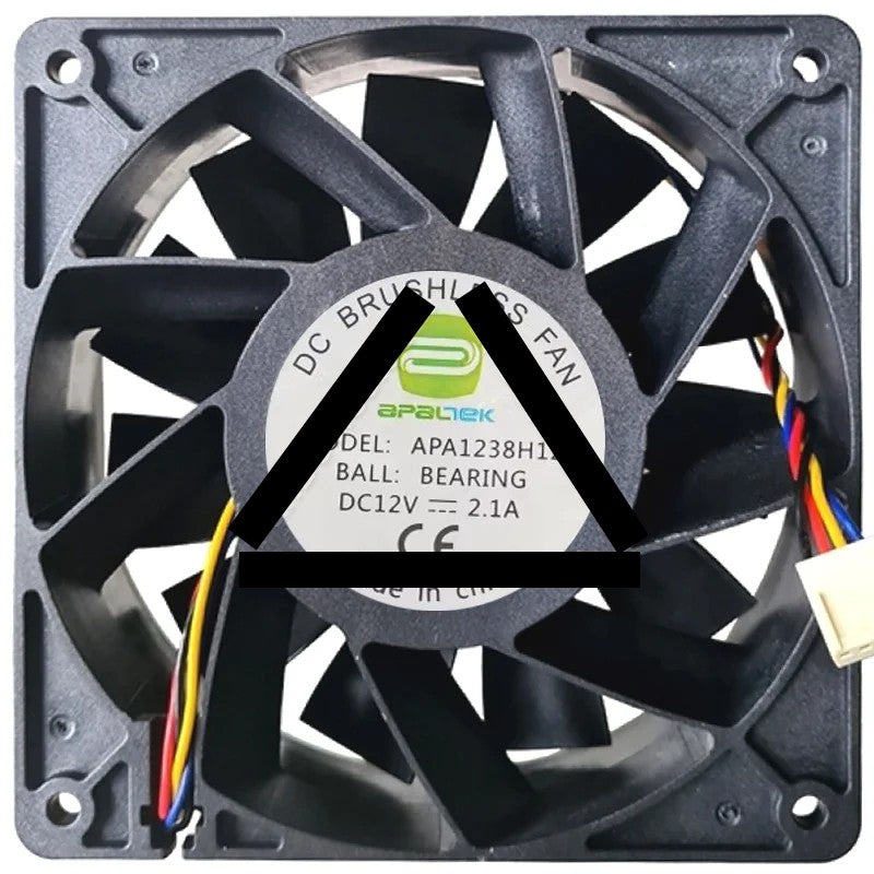 APAEK APA1238H12 12V 2.1A 4 Wires Ball Bearing Cooling Fan