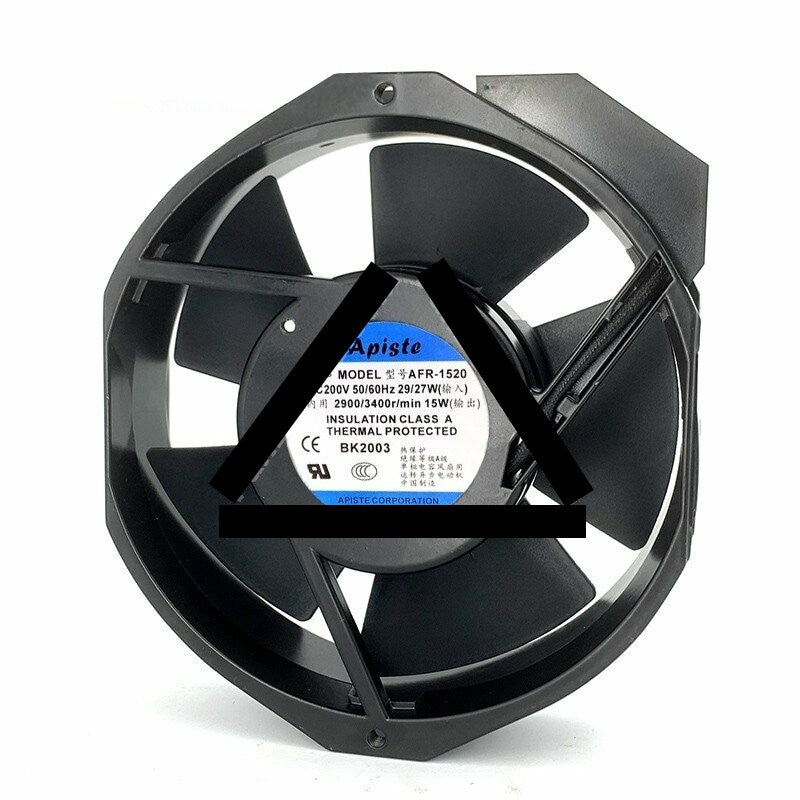 APISTE AFR-1520 AC 200V 29/27W 2 Wires Axial Cooling Fan