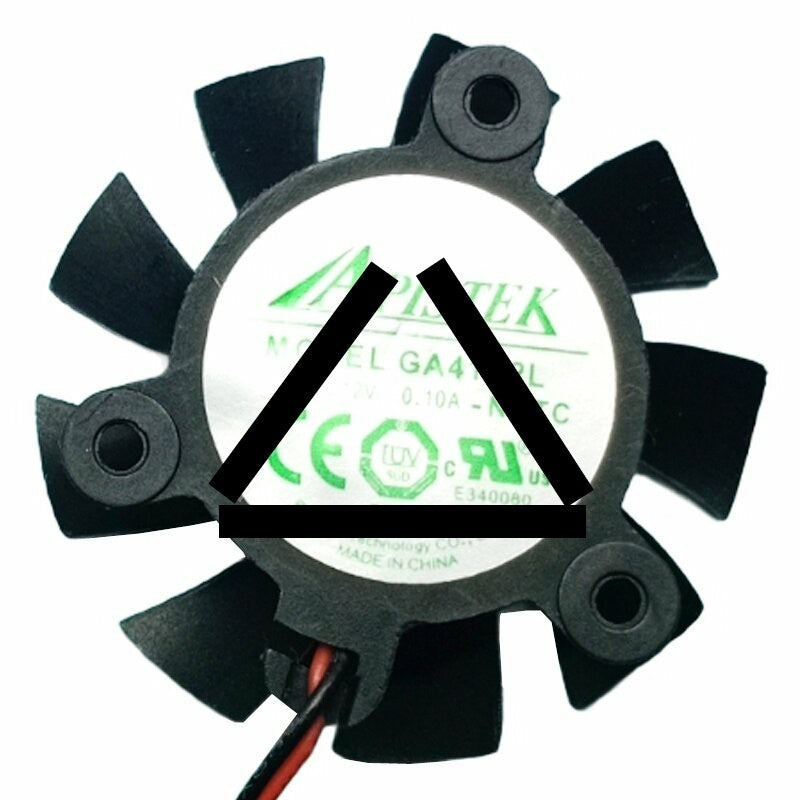 APISTEK GA41S2L DC 12V 0.10A 2 Wires Axial Cooling Fan