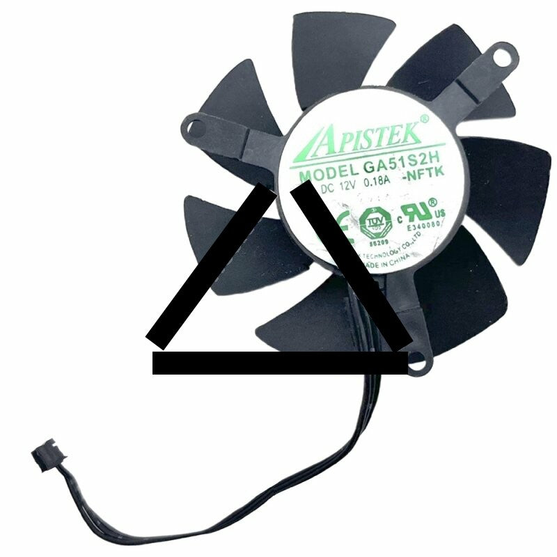 APISTEK GA51S2H DC 12V 0.18A GV-N730D5-2G Axial Cooling Fan
