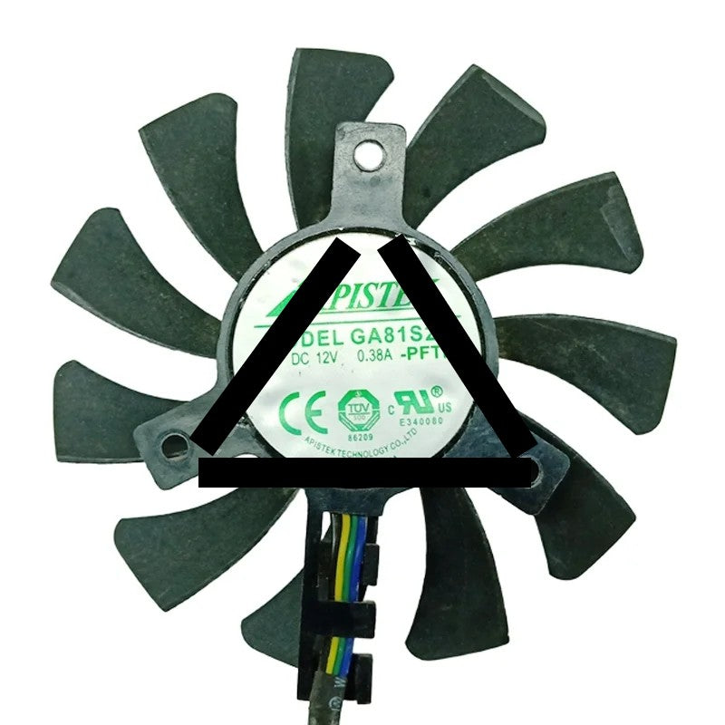 APISTEK GA81S2U 12V 0.38A 4 Wires Axial Cooling Fan