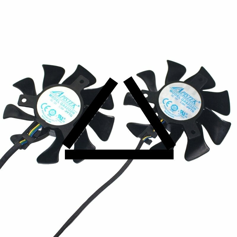APISTEK GA82O2H DC 12V 0.36A Axial Cooling Fan