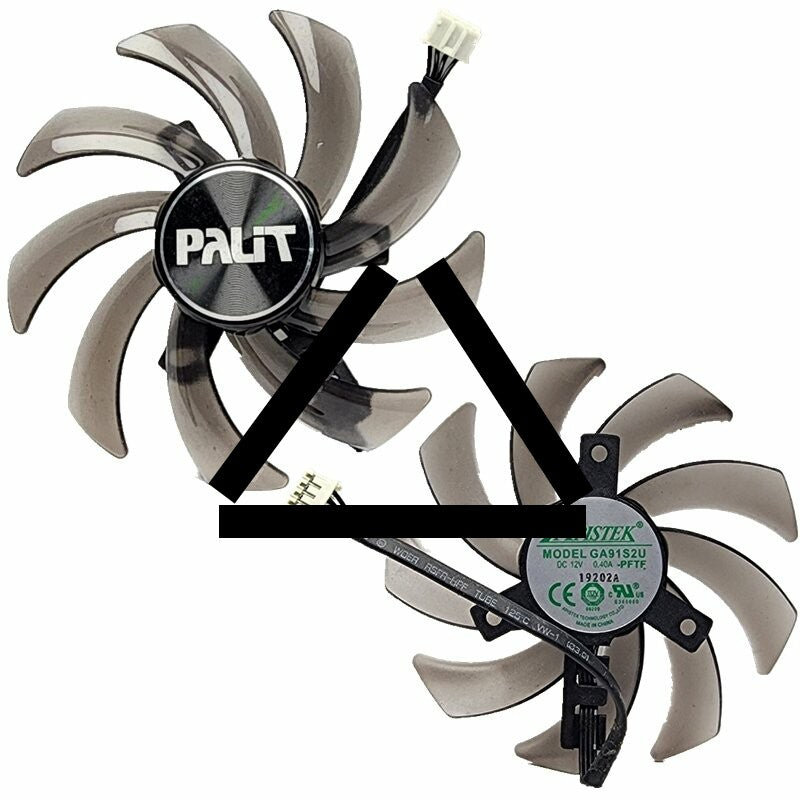 APISTEK GA91S2U DC 12V 0.40A 4 Wires Axial Cooling Fan