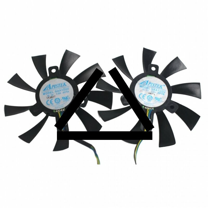 APISTEK GAA102U DC 12V 0.35A Axial Cooling Fan