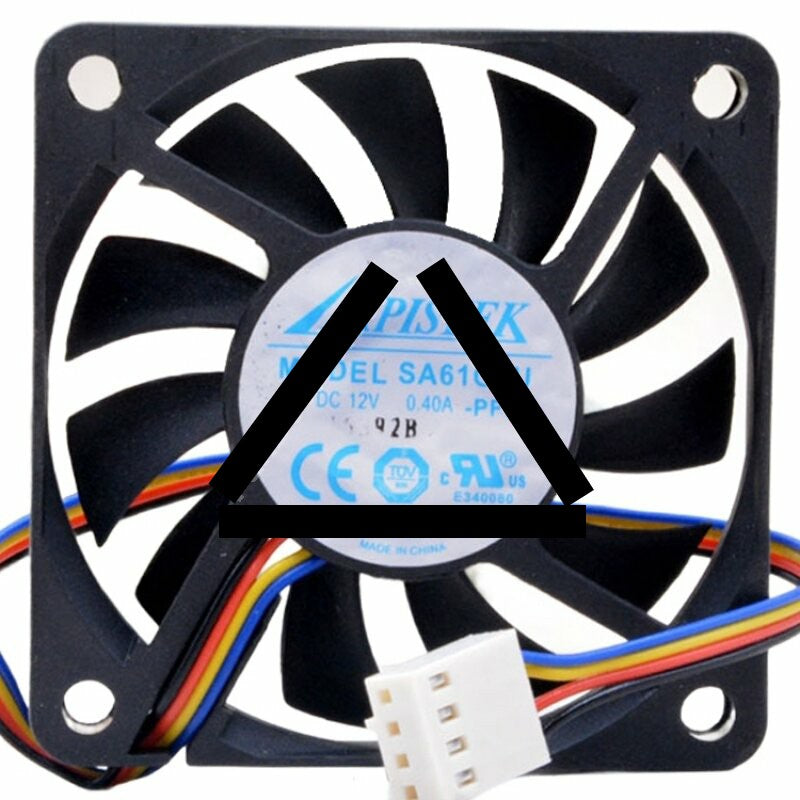 APISTEK SA61O2U DC 12V 0.40A 2 / 3 / 4 Wires Axial Cooling Fan