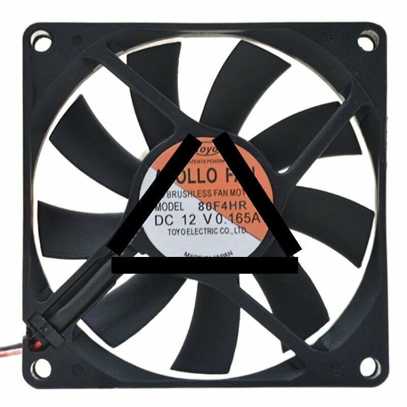 APOLLO FAN 80F4HR DC 12V 0.165A 8015 Brushless Axial Cooling Fan