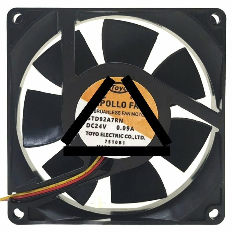 APOLLO FAN STD92A7RN 24V 0.09A 3 Wires DC Brushless Axial Cooling Fan