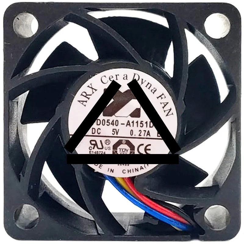 ARX FD0540-A1151D DC 5V 0.27A 3 / 4 Wires Axial Cooling Fan