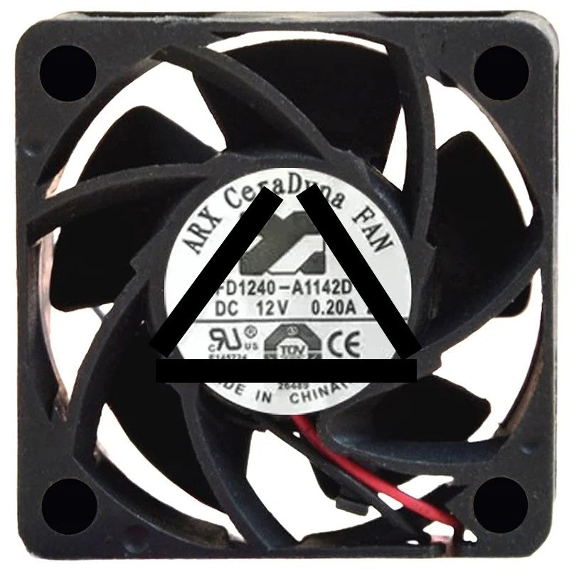 ARX FD1240-A1142D DC 12V 0.20A 2 Wires Axial Cooling Fan