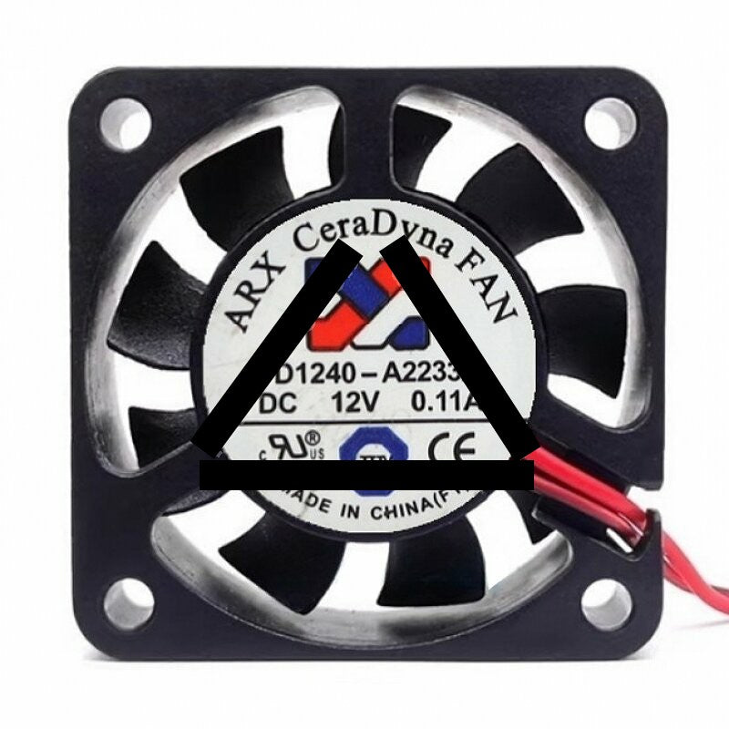ARX FD1240-A2233A DC 12V 0.11A 2 Wires / 3 Wires Axial Cooling Fan