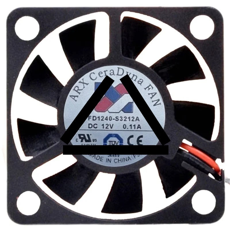 ARX FD1240-S3212A DC 12V 0.11A 2 Wires Axial Cooling Fan
