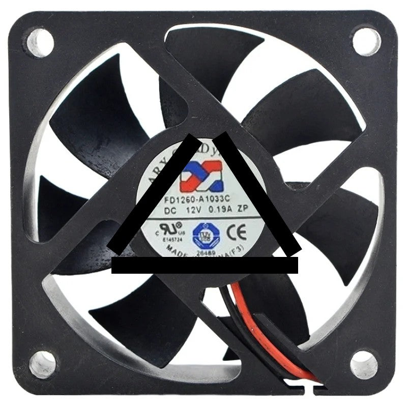 ARX FD1260-A1033C DC 12V 0.19A 2 Wires / 3 Wires Axial Cooling Fan