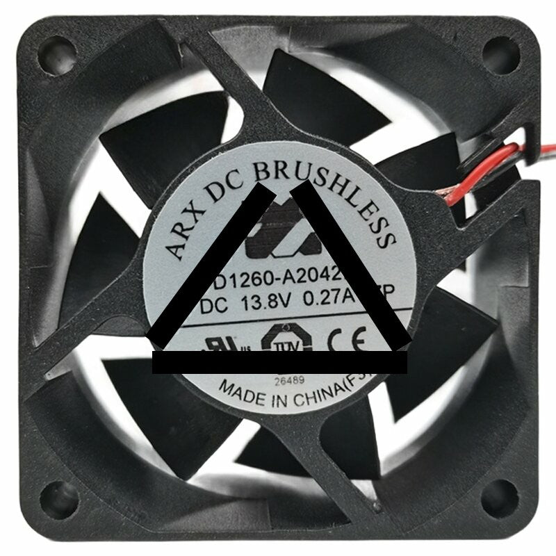 ARX FD1260-A2042E 13.8V 0.27A 2 Wires 6025 DC Brushless Axial Fan