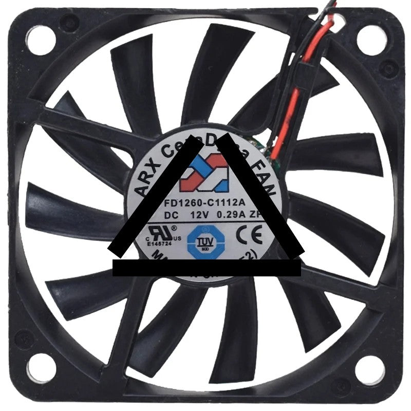 ARX FD1260-C1112A DC 12V 0.29A 2 Wires Axial Cooling Fan