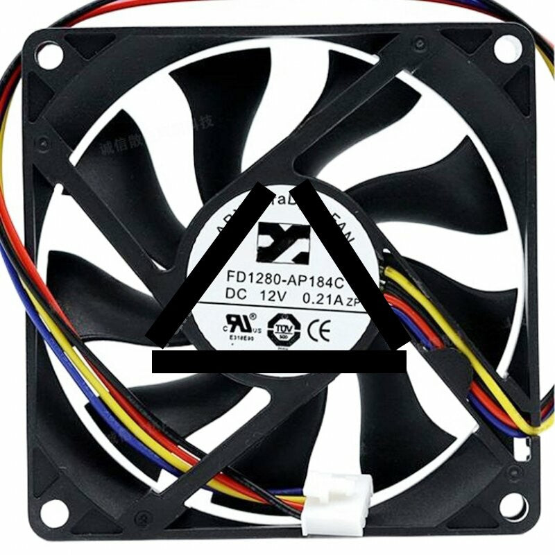 ARX FD1280-AP184C DC 12V 0.21A 2 Wires / 3 Wires / 4 Wires Axial Cooling Fan