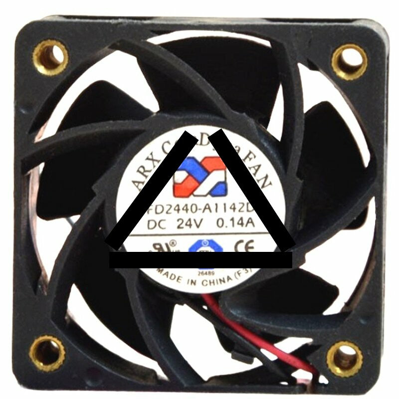 ARX FD2440-A1142D DC 24V 0.14A 2 Wires Axial Cooling Fan