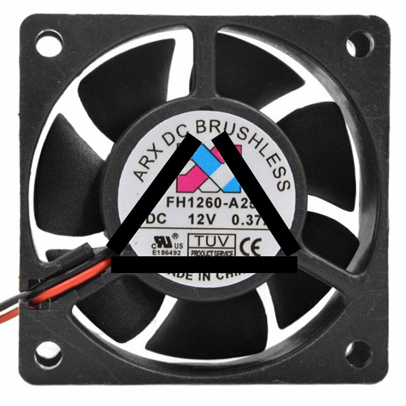 ARX FH1260-A25 DC 12V 0.37A 2 Wires Brushless Axial Cooling Fan