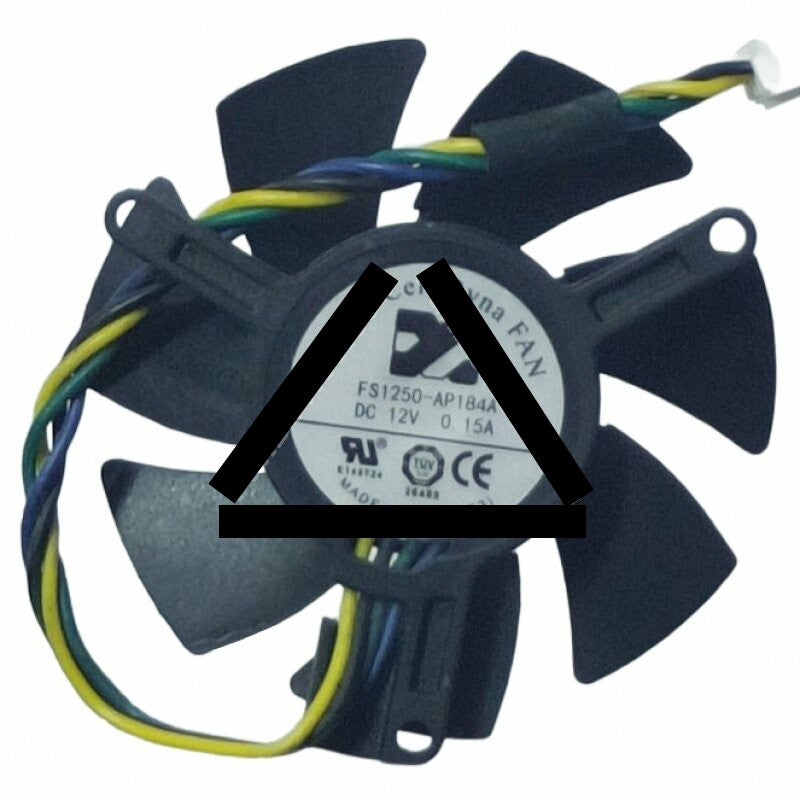 ARX FS1250-AP184A DC 12V 0.15A 4 Wires Axial Cooling Fan