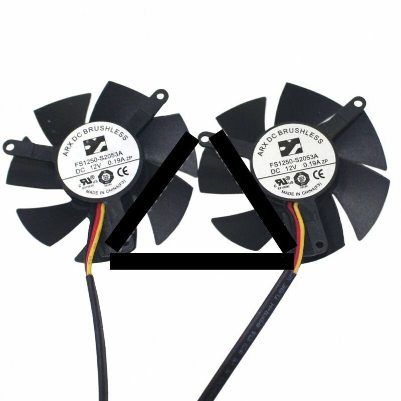 ARX FS1250-S2053A DC 12V 0.19A Brushless Axial Cooling Fan