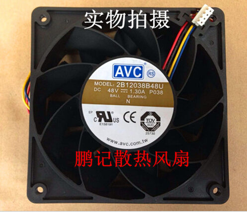 AVC 120*120*38 12CM 48V 1.3A 2B12038B48U 4 pin high air volume fan fan violence