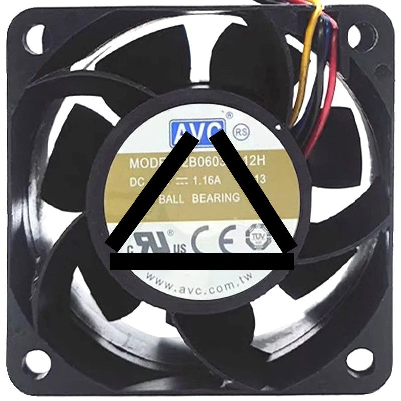 AVC 2B06038B12H 12V 1.16A 4 Wires Ball Bearing PWM Cooling Fan