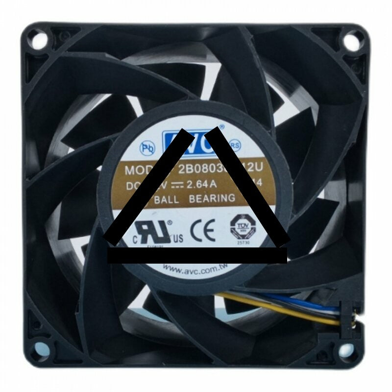 AVC 2B08038B12U DC 12V 2.6A 2 Wires / 3 Wires / 4 Wires Axial Cooling Fan