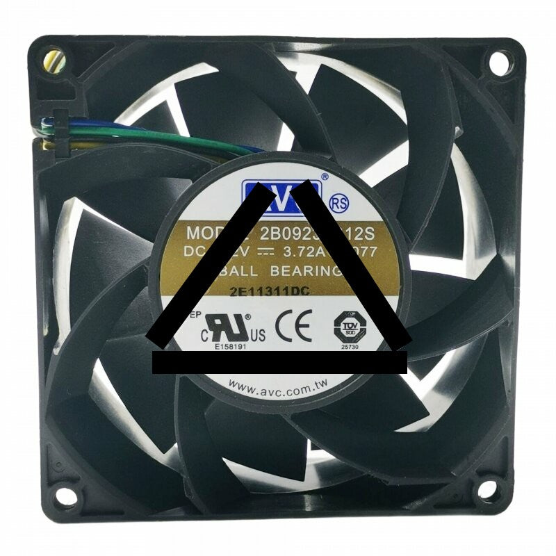 AVC 2B09238B12S DC 12V 3.72A 9238 Ball Bearing PWM Axial Cooling Fan