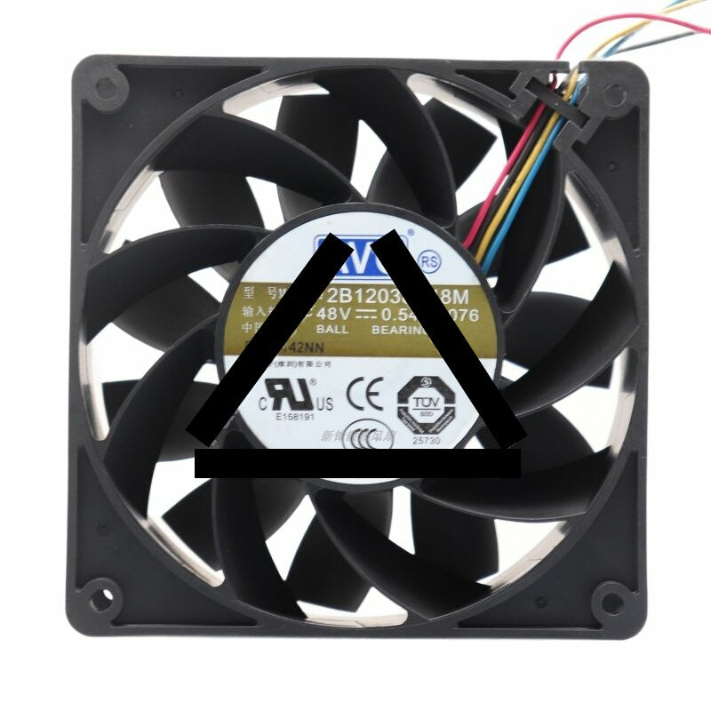 AVC 2B12038B48M DC 48V 0.54A 12038 Axial Ball Bearing Cooling Fan
