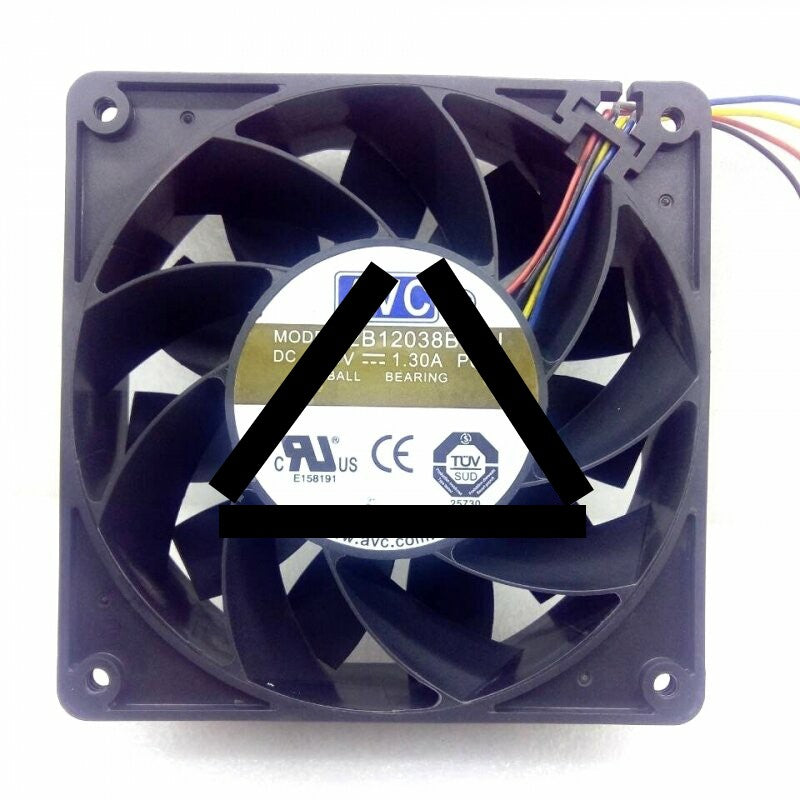 AVC 2B12038B48U P038 DC 48V 1.3A 2 Wires / 3 Wires / 4 Wires Axial Cooling Fan