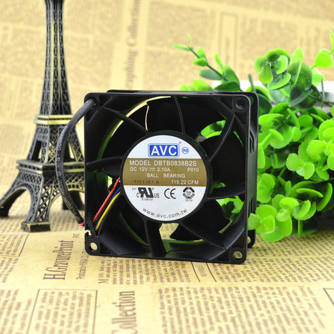 AVC 8038 DBTB0838B2S 12V 2.1A Violent Fan,DC Axial Fan,Cooling Fan Can be used for the graphics card power supply chassis