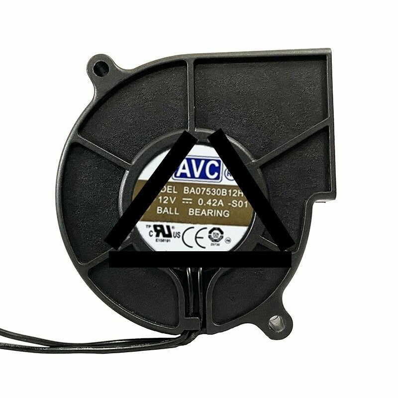 AVC BA07530B12H DC 12V 0.42A 2 Wires / 3 Wires Blower Cooling Fan