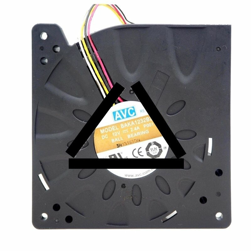 AVC BAKA1232B2U DC 12V 2.4A 4 Wires Blower Cooling Fan
