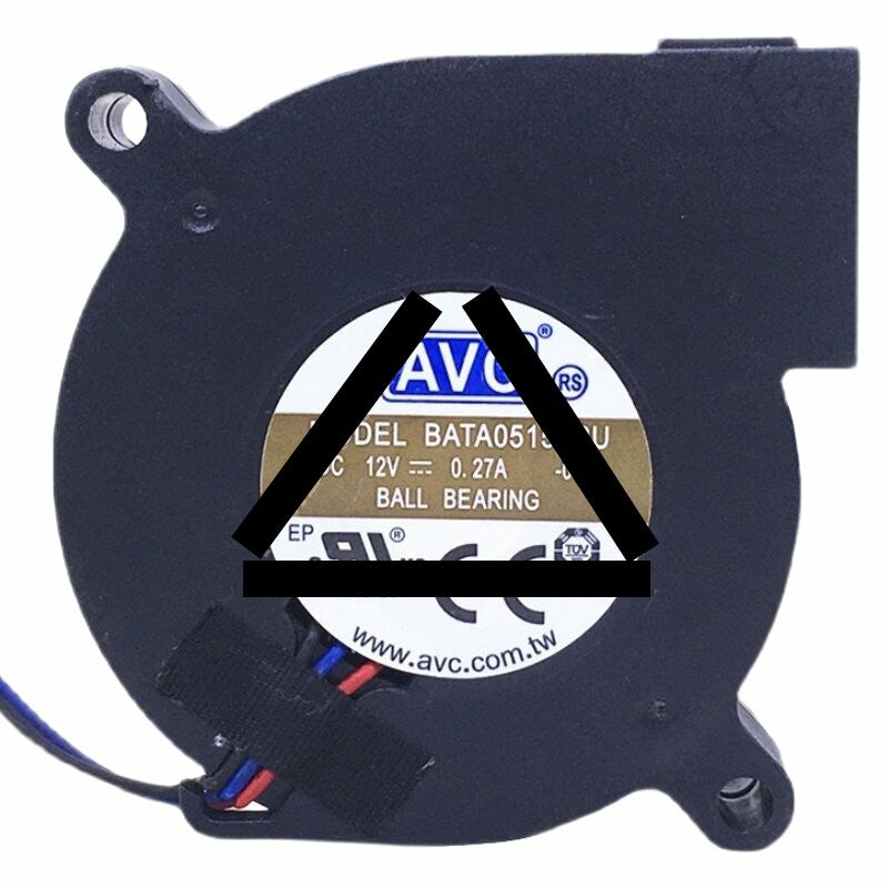 AVC BATA0515B2U DC 12V 0.27A 2 Wires / 3 Wires Ball Bearing Blower Cooling Fan