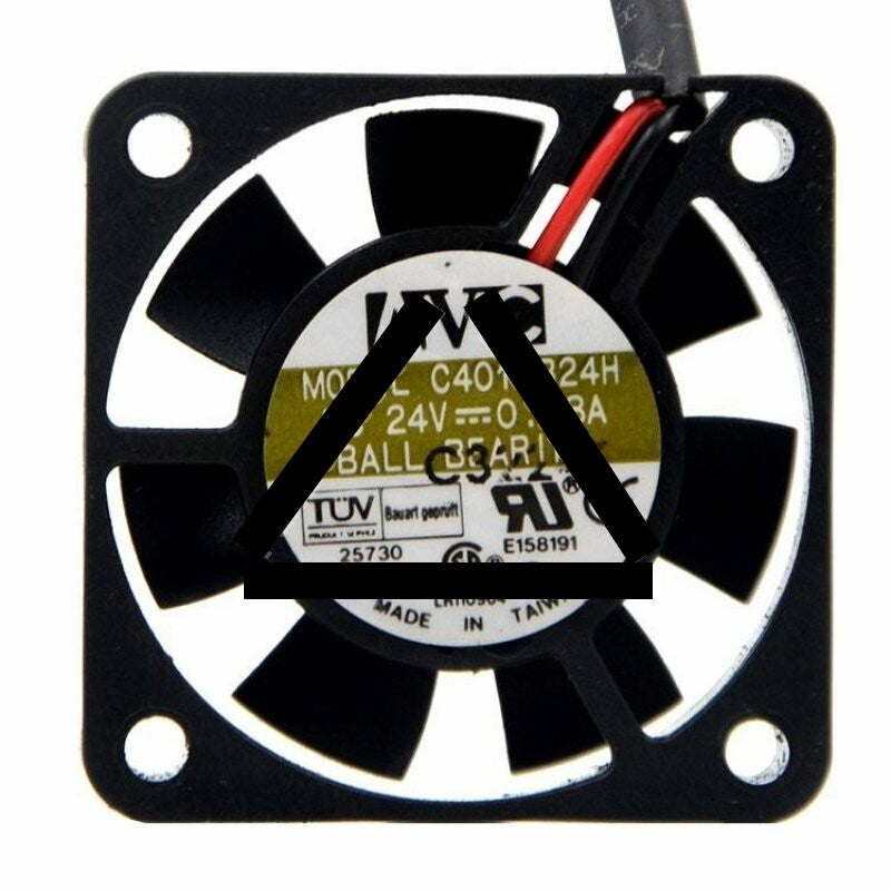 AVC C4010B24H DC 24V 0.08A 2 Wires Axial Cooling Fan