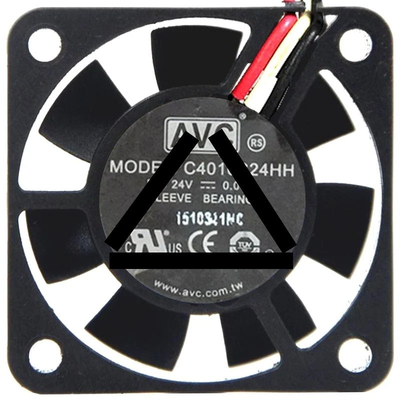 AVC C4010S24HH DC 24V 0.08A 3 Wires Sleeve Bearing Cooling Fan