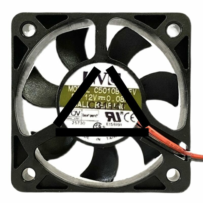 AVC C5010B12EV DC 12V 0.08A 5010 Axial Ball Bearing Cooling Fan